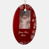 2つの写真/赤く及び青の側面のオーナメント セラミックオーナメント (右)