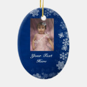 2つの写真/赤く及び青の側面のオーナメント セラミックオーナメント (裏面)