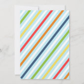 2つの列車誕生日招待状 招待状 (裏面)