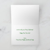 2つの前歯クリスマスカード シーズンカード (内部)