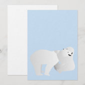 2つの北極熊 (正面/裏面)