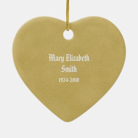 2つの十字型の記念クリスマスオーナメント セラミックオーナメント (裏面)