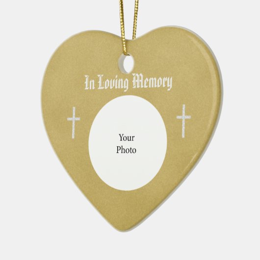 2つの十字型の記念クリスマスオーナメント セラミックオーナメント (左)