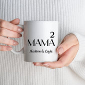 2つの双子の母ママ2つの子供の男の子の女の子のママ マグカップ