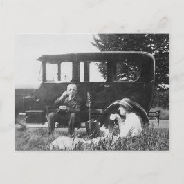 2つの古い白黒イメージ用の紅茶 – はがき