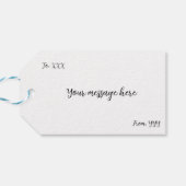 2つの可愛いウサギと桜ギフトラベル ギフトタグ (裏面横)