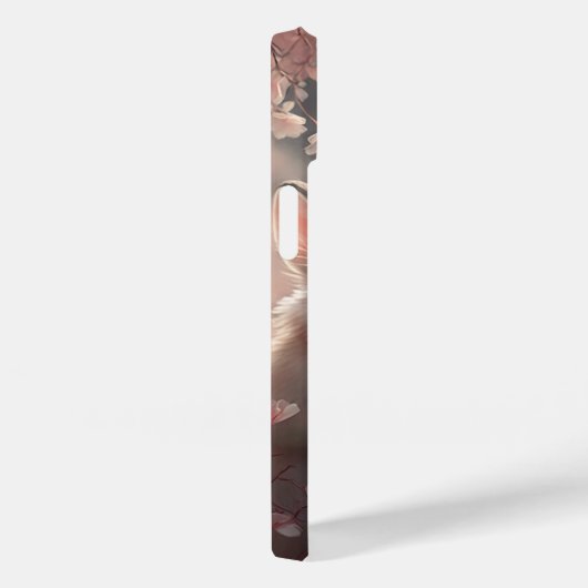 2つの可愛いウサギと桜iPhone 14ケース Case-Mate iPhoneケース (裏面 / 右)