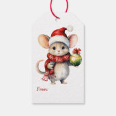 2つの可愛いネズミ ギフトタグ (裏面)