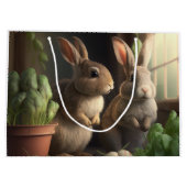 2つの可愛い家具を小屋に ラージペーパーバッグ (裏面)