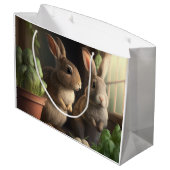 2つの可愛い家具を小屋に ラージペーパーバッグ (裏面アングル)