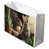 2つの可愛い家具を小屋に ラージペーパーバッグ (正面アングル)