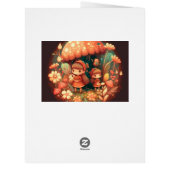 2つの可愛い小さな女の子小妖精や小人 (裏面)