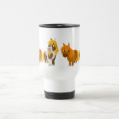 2つの可愛い漫画のポニーコミューターマグ トラベルマグ (中央)