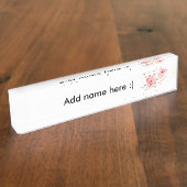 2つの可愛い漫画の豚の春名プレート デスクネームプレート (側面)