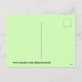 2つの可愛い踊りマンガペンギン シーズンポストカード (裏面)