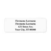2つの名前を持つカップルのための差出人住所ラベル ラベル (正面)