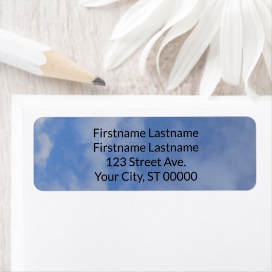 2つの名前を持つカップルのための差出人住所ラベル ラベル (インサイチュ)