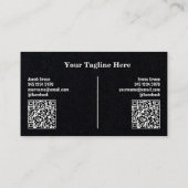 2つの名前カスタムのQR名刺 名刺 (裏面)