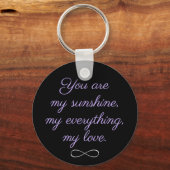 2つの名前シンプルインフィニティシンボルフレンズレインボー キーホルダー (裏面)