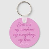 2つの名前シンプルインフィニティシンボルフレンズ花 キーホルダー (裏面)