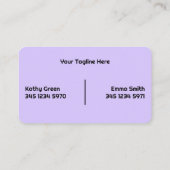 2つの名前マニキュア 名刺 (裏面)