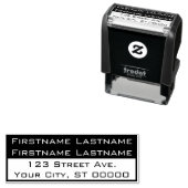 2つの名前結婚したを持つカップルの差出人住所 セルフインキングスタンプ (インサイチュ)