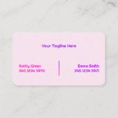 2つの名前Brows Lashes Tech 名刺 (裏面)