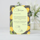 2つの唇とチューリップ結婚のサンキューカード サンキューカード (スタンド正面)