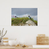 2つの喜び – 壁の上のマグパイ ポスター (キッチン)