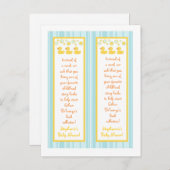 2つの図書記号のゴム製ダッキーの泡 インビテーションポストカード (正面/裏面)