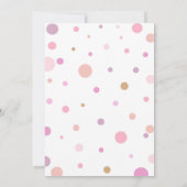 2つの多くのおもしろい誕生日招待状2nd誕生日ガール 招待状 (裏面)