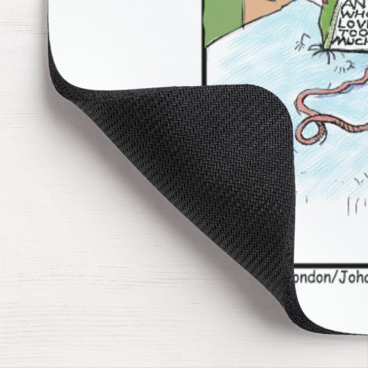 2つの多くのギフトとおもしろい収集品を愛するアリ マウスパッド (コーナー)