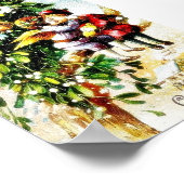 2つの天使が枝の上に座っキスをするて、そして ポスター (角)