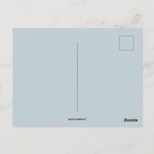 2つの天使とクロス・イースターの挨拶 ポストカード (裏面)