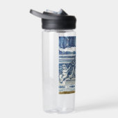 2つの天使と青いポルトガルのタイル ウォーターボトル (右面)