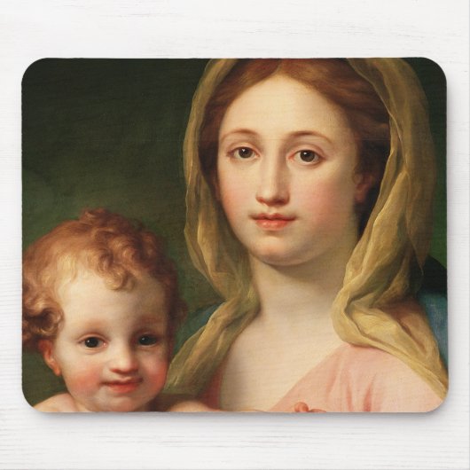 2つの天使のマドンナそして子供、1770-73年 マウスパッド (正面)
