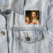 2つの天使のマドンナそして子供、1770-73年 缶バッジ (インサイチュ)