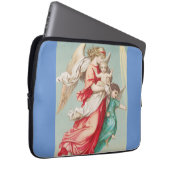 2つの天使の衣服小さな子供 ラップトップスリーブ (正面右)