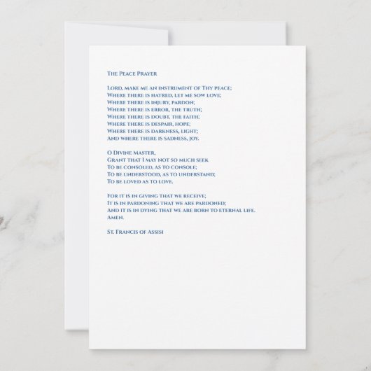 2つの天使を持つ青いポルトガルの宗教的なタイル カード (裏面)