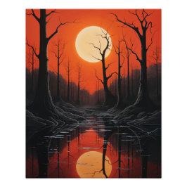 2つの太陽が日没に フォトプリント           