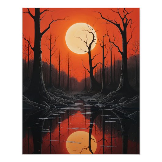 2つの太陽が日没に フォトプリント            (正面)