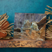 2つの奇妙なトカゲのプラーク フォトプラーク (側面)