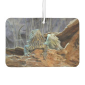 2つの奇妙なトカゲを持つ車の空気フレッシュ カーエアーフレッシュナー (裏面)