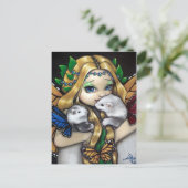 「2つの妖精フェレット」はがき ポストカード (スタンド正面)