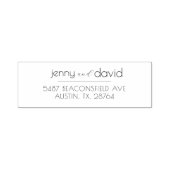 2つの姓またはファミリ名が返されるアドレス セルフインキングスタンプ (デザイン)