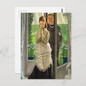 2つの姿がドアで、J. Tissotによる提案 ポストカード (正面/裏面)