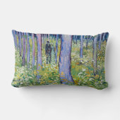 2つの姿が付いているフィンセント・ファン・ゴッホの下草 ランバークッション (裏面)