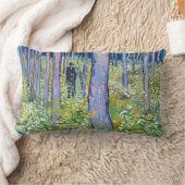 2つの姿が付いているフィンセント・ファン・ゴッホの下草 ランバークッション (ブランケット)