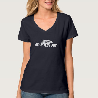 2つの子を持つママベア – 母の日ママ Tシャツ