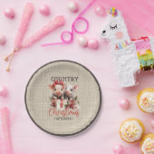 2つの子豚を持つ国のクリスマスの願い ペーパープレート (パーティー)